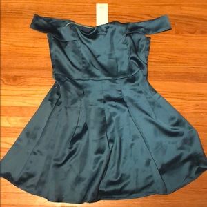 Teal satin dress from Tobi - never worn tags on